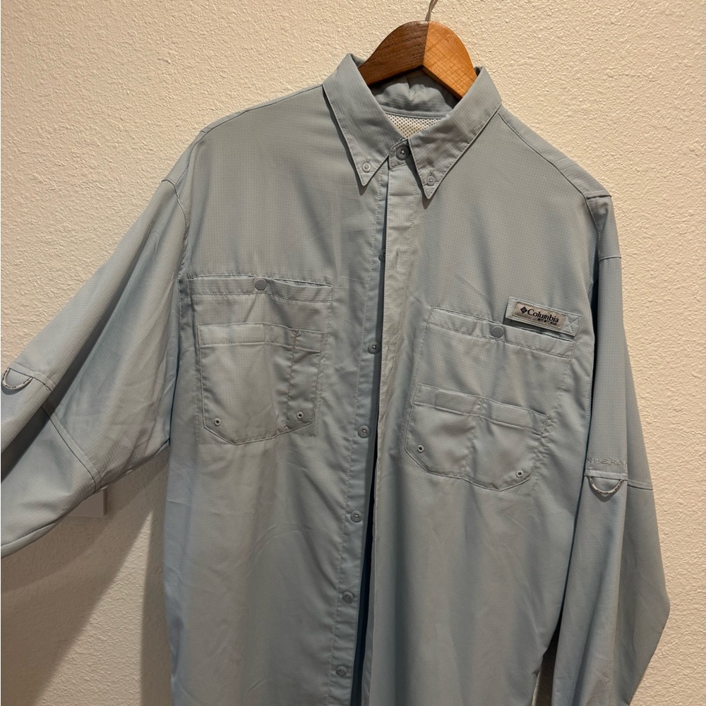 Columbia Men's Sky Blue Casual Shirt